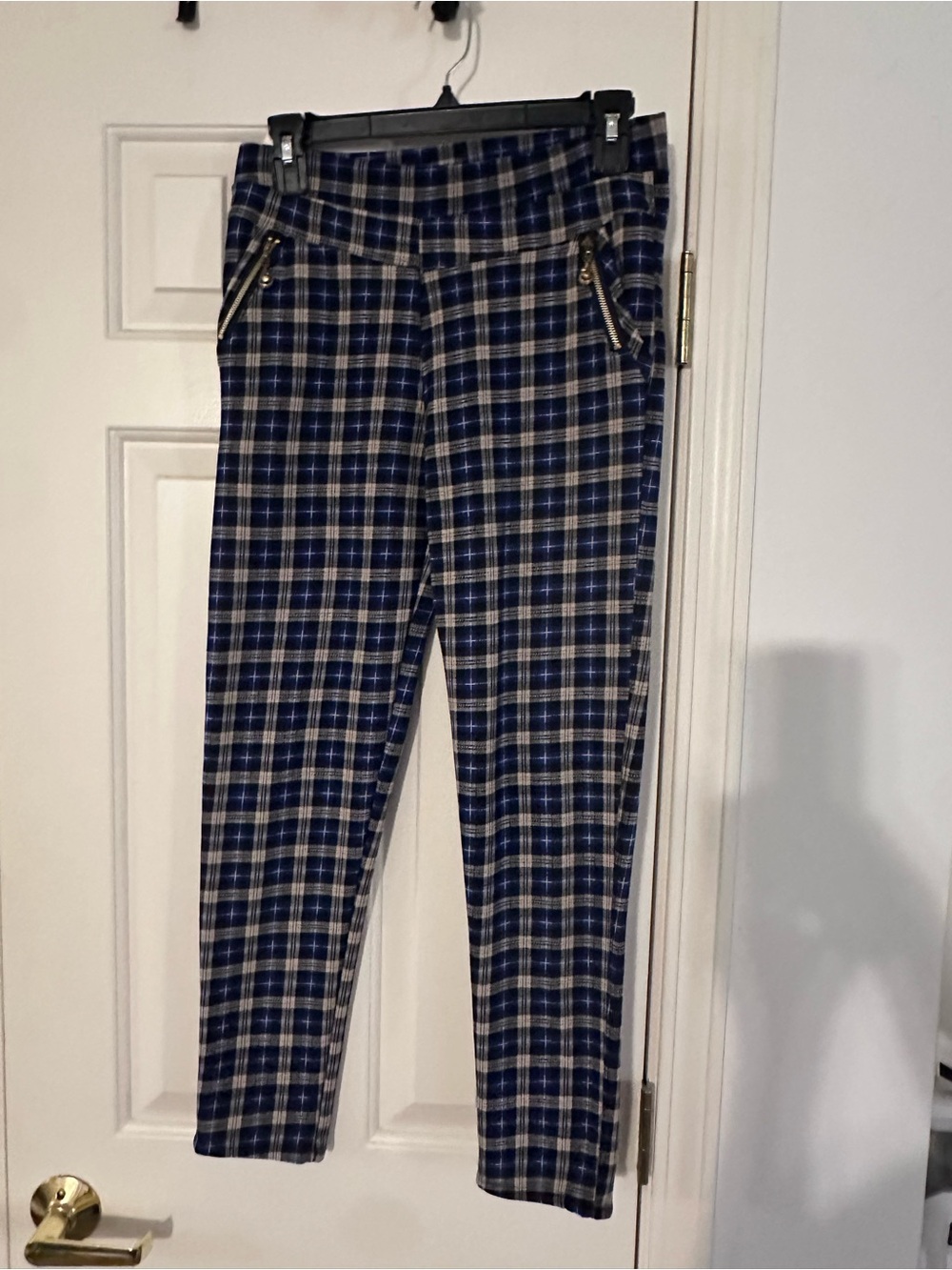 Men’s Plaid Chinos - Blue and Gray